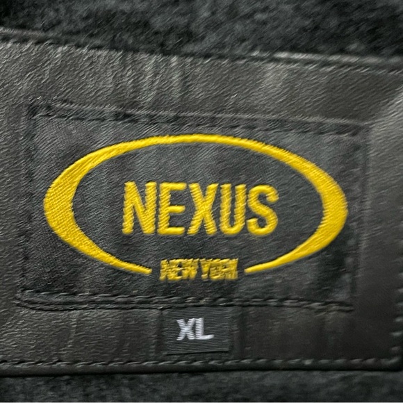 Nexus Men’s Genuine Leather Black Jacket with removable faux fur Liner XL - Picture 4 of 9